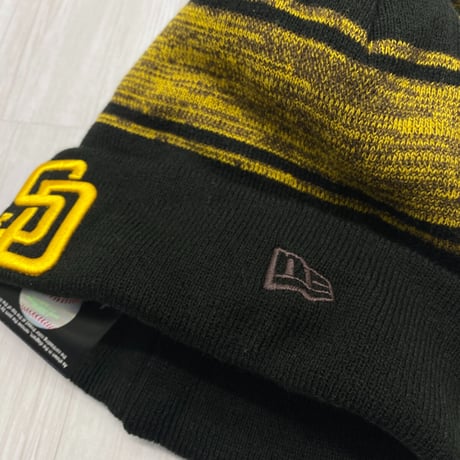 NEWERA USA ニューエラ MLB サンディエゴ パドレス SD Padres 公式 ポンポン付き ニット帽