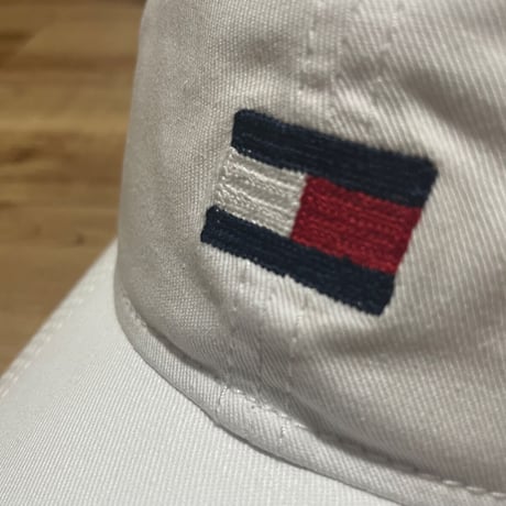 トミーヒルフィガー TOMMY HILFIGER USA ストラップバックキャップ 白 フラッグロゴ (27)
