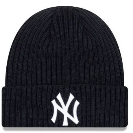 NEWERA ニューエラ NY ニューヨーク Yankees ヤンキース ニット帽 ニットキャップ 紺 クラシック ケーブル編み フリース MLB