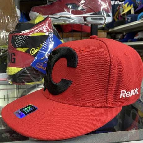 【S/M】 Reebok リーボック Flames カルガリー フレームス BIGロゴ NHL フレックスキャップ