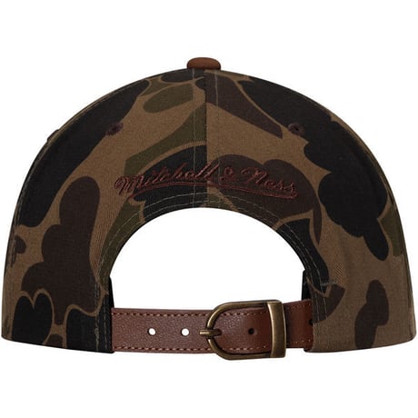 Mitchell&Ness ミッチェル&ネス NBA オクラホマシティ OKC サンダー Thunder 公式 Camo 迷彩 スナップバック キャップ USA正規品 サイズ調節可 バスケット