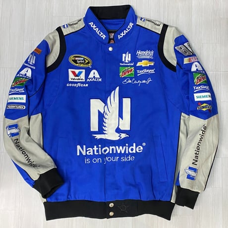 NASCAR ナスカー JHデザイン Nationwide88 デイルアーンハート 青 レーシングジャケット