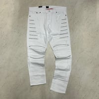 米国発 KROME NY クローム ニューヨーク Slim Fit スリムフィット バイカーデニム (JNS224)