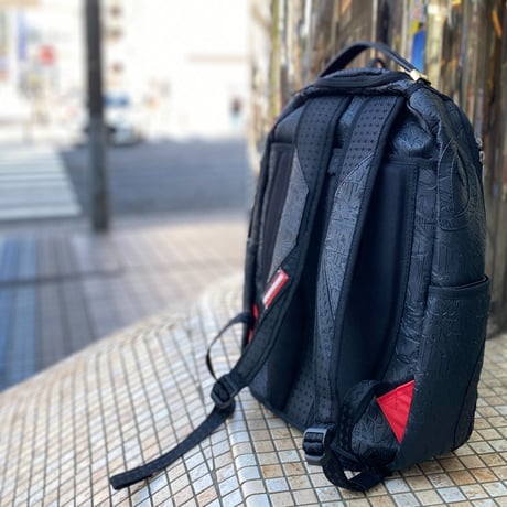 特別限定 SPRAYGROUND エンボス加工 ジェットブラック グラフィティ バックパック