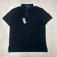 米国仕様 POLO ラルフローレン RALPH LAUREN 半袖 ポロシャツ Pony Logo Polo Shirts 黒 (RLPS4)