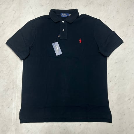 米国仕様 POLO ラルフローレン RALPH LAUREN 半袖 ポロシャツ Pony Logo Polo Shirts 黒 (RLPS4)