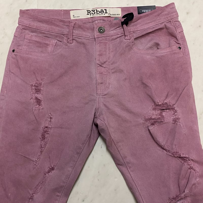 R3BEL JEANS STACKED FIT スタックドフィット ストレッチ フレア