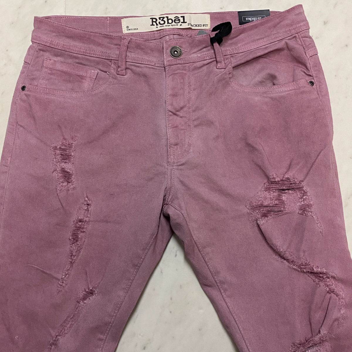 R3BEL JEANS STACKED FIT スタックドフィット ストレッチ フレア 