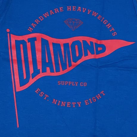 【2XL】 米国製 ダイヤモンドサプライ Diamond Supply Co タンクトップ 青 フラッグ FLAGロゴ