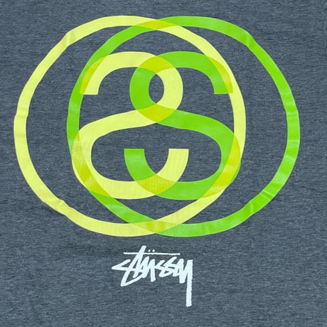 Stussy ステューシー 半袖 SSリンクロゴ Tシャツ Grey ダークグレー (31)