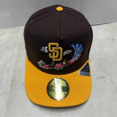 海外限定 NEWERA ニューエラ 59FIFTY Aフレーム SD Padres サンディエゴ パドレス Cartoon キャップ (23-16)