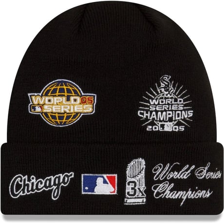 USA限定 NEWERA ニューエラ MLB ワールドシリーズ ニット帽 Whitesox ホワイトソックス