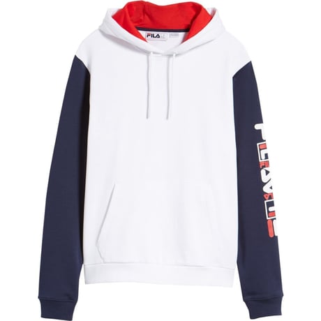 USAモデル FILA フィラ JAMISON スウェット プルオーバー パーカー 白 ホワイト 90年代 オールドスクール