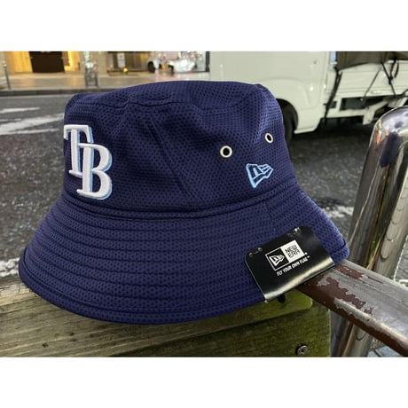 REDUX ニューエラ NEWERA タンパベイ TB レイズ Rays 公式 BUCKET バケットハット 紺 MLB