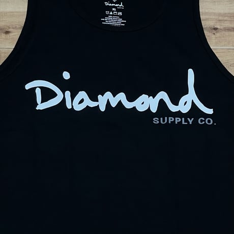 米国製 【XL】 ダイヤモンドサプライ Diamond Supply Co タンクトップ 黒 OGロゴ