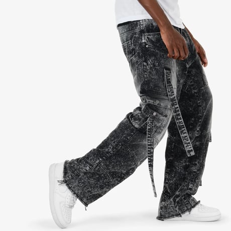 ニュージャージー発 Copper Rivet コッパーリベット CARGO STRAPS JEAN ストラップ タクティカル カーゴデニム (JNS148)
