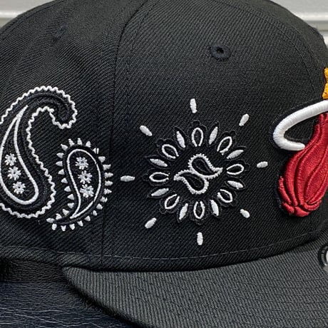 USA限定 Newera ニューエラ 9FIFTY ペイズリー スナップバック NBA マイアミ ヒート