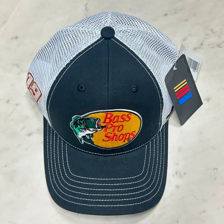 公式 NASCAR ナスカー Bass Pro Shops バスプロショップス ＃19 Racing Team レーシングキャップ (Bps77)
