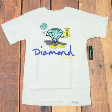 【S】 Diamond Supply Co ダイヤモンドサプライ 半袖 Tシャツ Money  白 LA ストリート スケーター