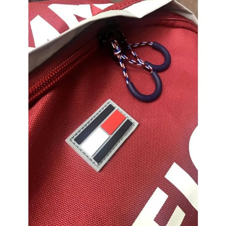 USA正規品 トミーヒルフィガー TOMMY HILFIGER バックパック 赤 レッド BIGロゴ FLAG フラッグ