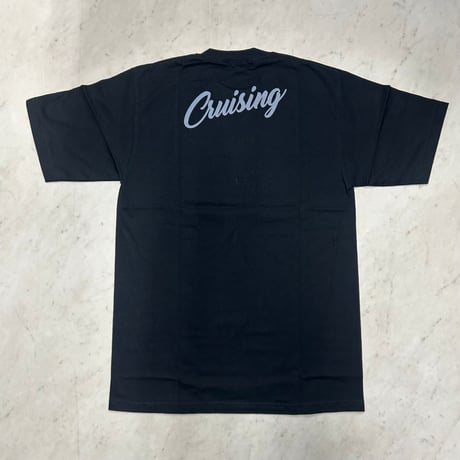 LA発 ウィッター ブールバード Cruising アンダーグラウンド グラフィック ヘビーウェイト Tシャツ 黒 (GTS17)