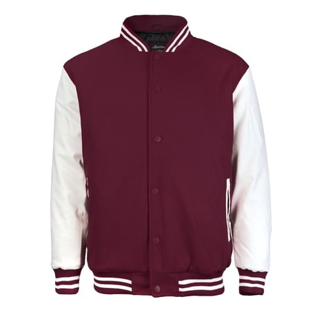 Maximos USA ビンテージ ベースボールジャケット スタジャン バーガンディ Wine バーシティジャケット