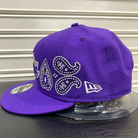 USA限定 Newera ニューエラ 9FIFTY ペイズリー スナップバック NBA ロサンゼルス レイカーズ