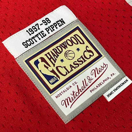Mitchell&Ness NBA HWC シカゴ ブルズ Bulls スコッティピッペン PIPPEN ＃33 バスケシャツ '97