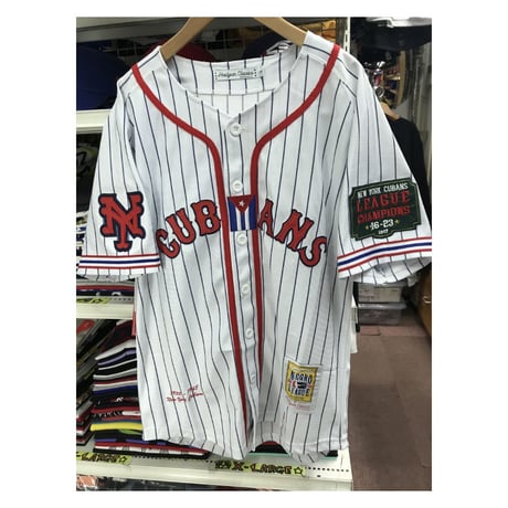 NEGRO LEAGUE ニューヨーク キューバンズ CUBANS 公式 BBシャツ #17 ユニフォーム ピンストライプ