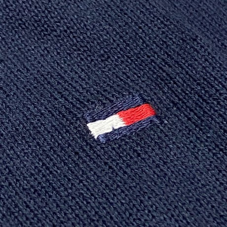 USAモデル TOMMY HILFIGER プレミアムコットンニット ベスト SkyCaptain (R4F-10)