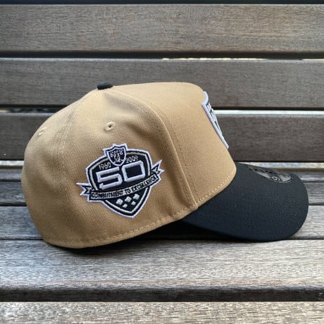 海外限定 Newera ニューエラ NFL 9Forty Aフレーム LV Raiders レイダース 50th Anniv キャップ (940-103)