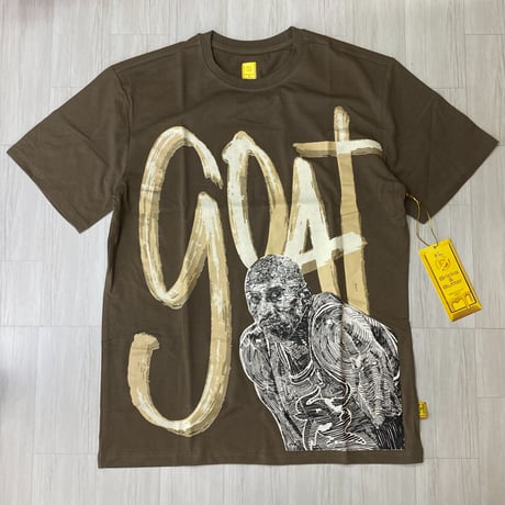 米国ブランド Bricks & Butter ブリックス＆バター 半袖 GOAT グラフィック Tシャツ ブラウン