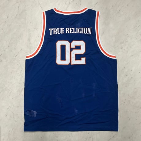 True Religion トゥルーレリジョン Bandana NY Jersey バンダナ メッシュ バスケシャツ (TRUE-TT1)