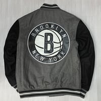 USA限定 JHデザイン NBA ブルックリン ネッツ Brooklyn Nets リバーシブル スタジャン (JH-43)