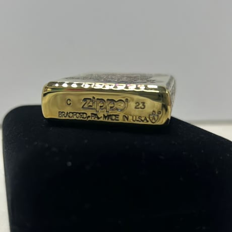 和柄 ZIPPO ジッポー 5面彫刻 Dragon 龍 ARMOR アーマー 金タンク アラベスク エッチング彫刻