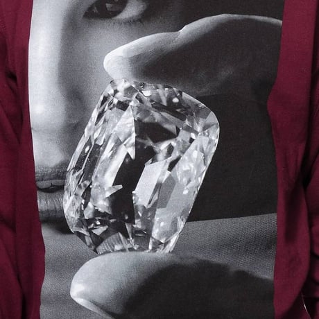 Diamond Supply ダイヤモンドサプライ FORCUS クルーネック スウェット トレーナー バーガンディ