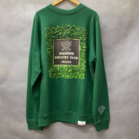 Diamond Supply Co. ダイヤモンドサプライ  C.C クルーネック スウェット トレーナー Country Club 緑