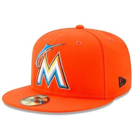 59FIFTY ニューエラ Newera マイアミ Marlins マーリンズ 公式  オーセンティック ROAD (11-2)