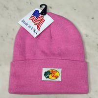 アメリカ製 全米最大級のアウトドアブランド Bass Pro Shops バスプロショップス ロゴラベル ニット帽 シャトーローズ (Bps95)