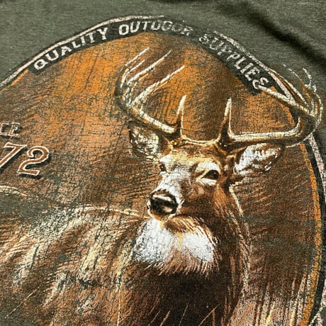 米国アウトドアブランド BassProShops® バスプロショップス Deer Tシャツ オリーブヘザー (BpsT13)