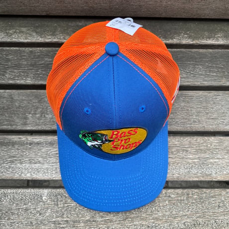 限定USA州旗パッチ Bass Pro Shops バスプロショップス 刺繍ロゴ フロリダ FL メッシュキャップ (Bps49)