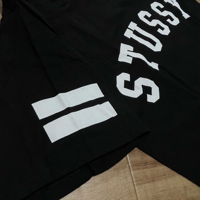 S】 Stussy ステューシー オーセンティック 半袖 Tシャツ 黒 ベース