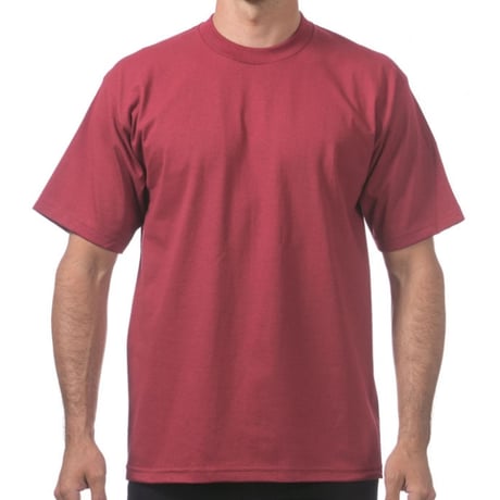米国製 PROCLUB プロクラブ HEAVY WEIGHT ヘビーウェイト Tシャツ 無地 バーガンディ 6.5 OZ 綿100%