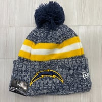 NEWERA ニューエラ NFL 公式 ニット帽 ロサンゼルス チャージャーズ chargers フリース Navy (Beanie191)