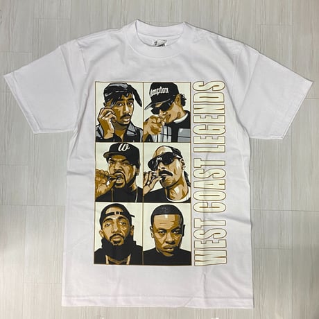 LA発 WEST COAST LEGENDS 西海岸 アンダーグラウンド グラフィック ヘビーウェイト Tシャツ (GTS26)