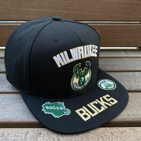 Mitchell&Ness NBA ミルウォーキーバックス THE BRIM スナップバック キャップ (17-1)