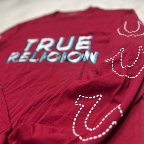 True Religion トゥルーレリジョン True LA Art 馬蹄 ロングスリーブ Tシャツ 長袖 ロンT (TRUE-LT1)