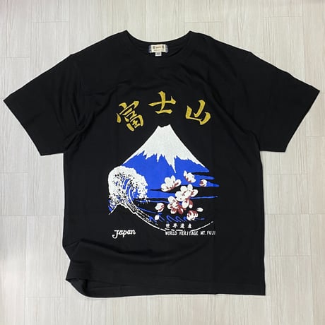 ロリコ限定 YOKOSUKA 和柄Tシャツ 富士山 Mt.Fuji 世界遺産 スカT 横須賀名物 (JPT24)