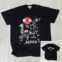 ロリコ限定 YOKOSUKA 和柄Tシャツ 地図日本 JAPAN MAP スカT 横須賀名物 (JPT4)