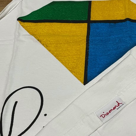 LA発祥 【S】 ダイヤモンドサプライ Diamond Supply Co タンクトップ 白 color block スケーター